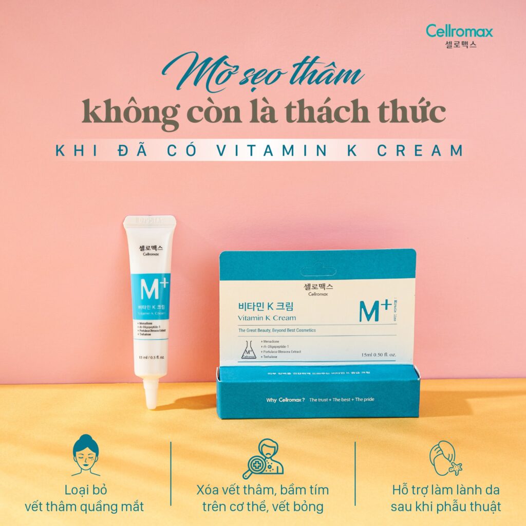 Kem Trị Thâm Nám Vitamin K Cellromax